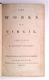 VERGILIUS MARO, PUBLIUS. The Works of Virgil. Englished by Robert Andrews.  1766